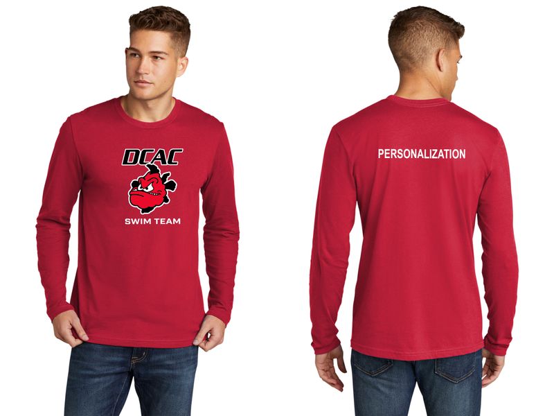 Next Level Soft Cotton Long Sleeve Tee - Red