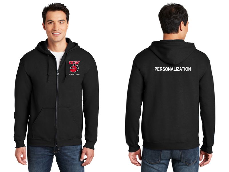 Gildan Heavy Cotton  Full Zip Hood - Black