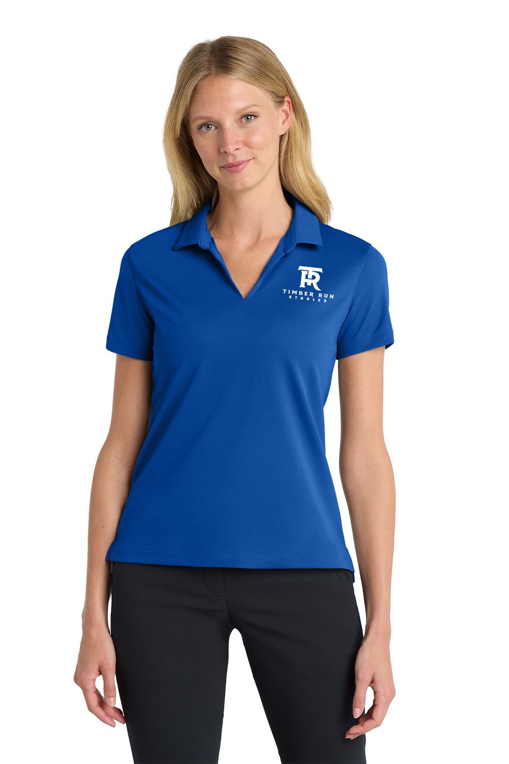 Nike Ladies Dri-FIT Micro Pique 2.0 Polo - Royal, Cool Grey, Black