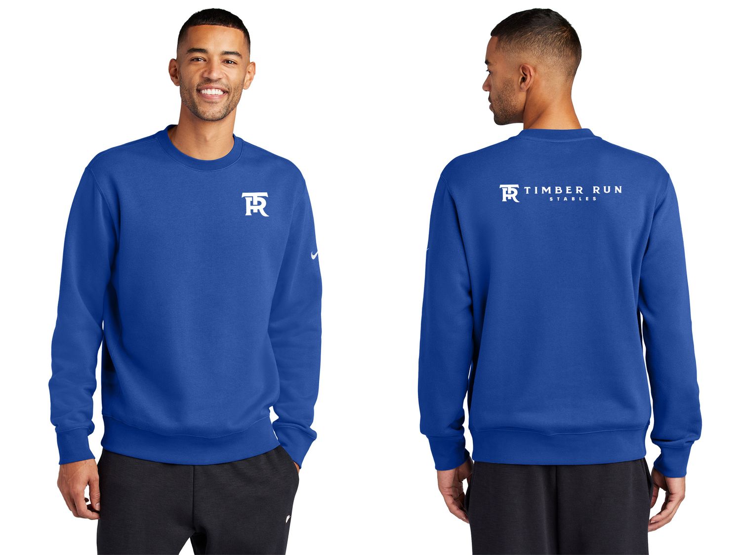 Nike Club Fleece Sleeve Crew- Royal, Black, Grey
