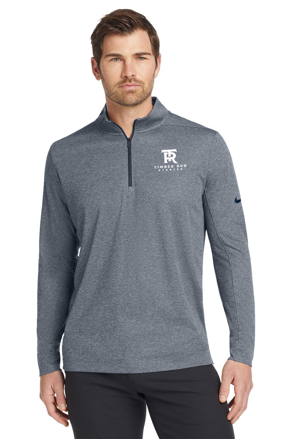 Nike Dry 1/2 Zip Cover-up- Navy, Gym Blue, Black Heather