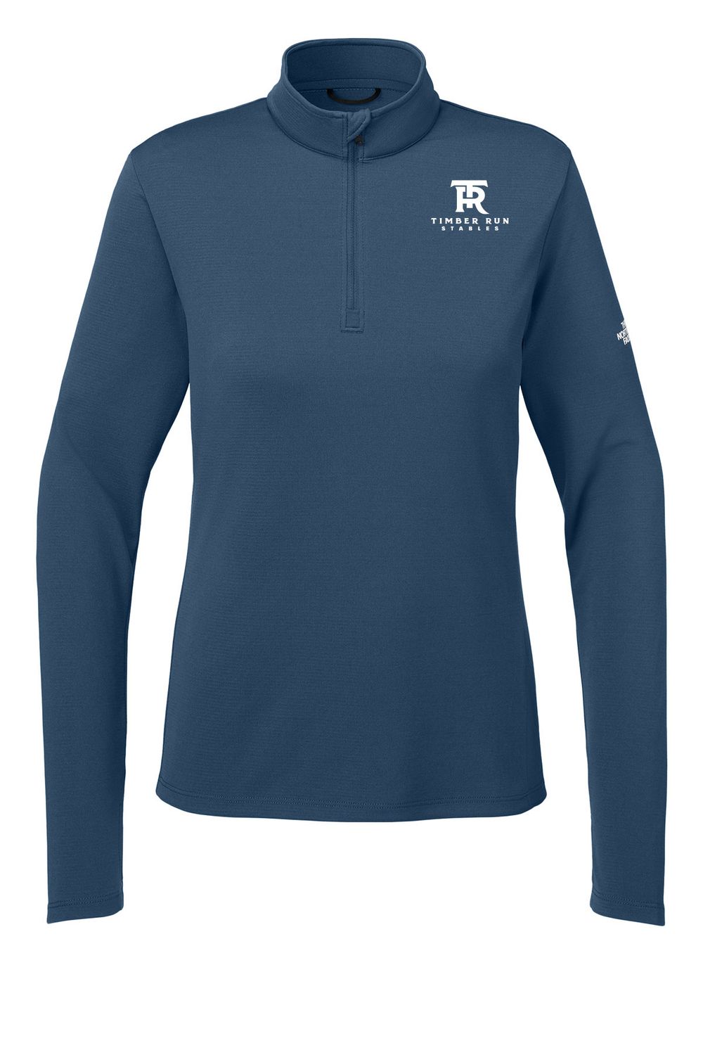 The North Face Women’s Ambition 1/4-Zip- Shady Blue, Grey Heather
