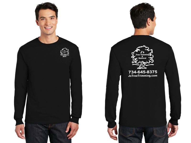 Long Sleeve 50/50 T-Shirt- Black, Royal, Safety Green