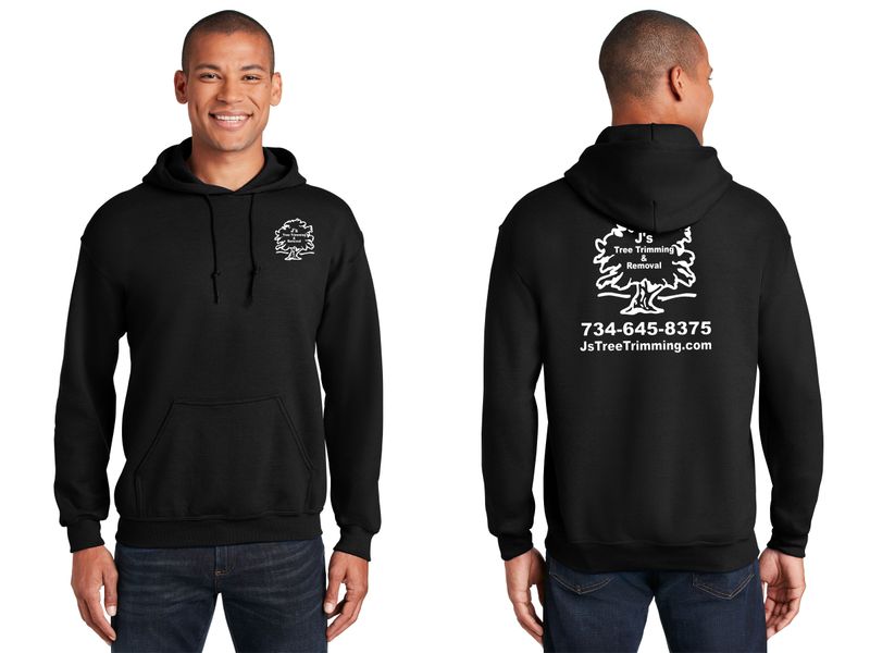 Gilden Unisex Heavy Blend Cotton Hooded Sweatshirt- Black, Royal, Safety Green