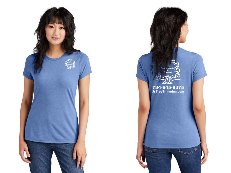 District Women’s Perfect Tri Tee- Royal Frost, Black, Maritime Frost