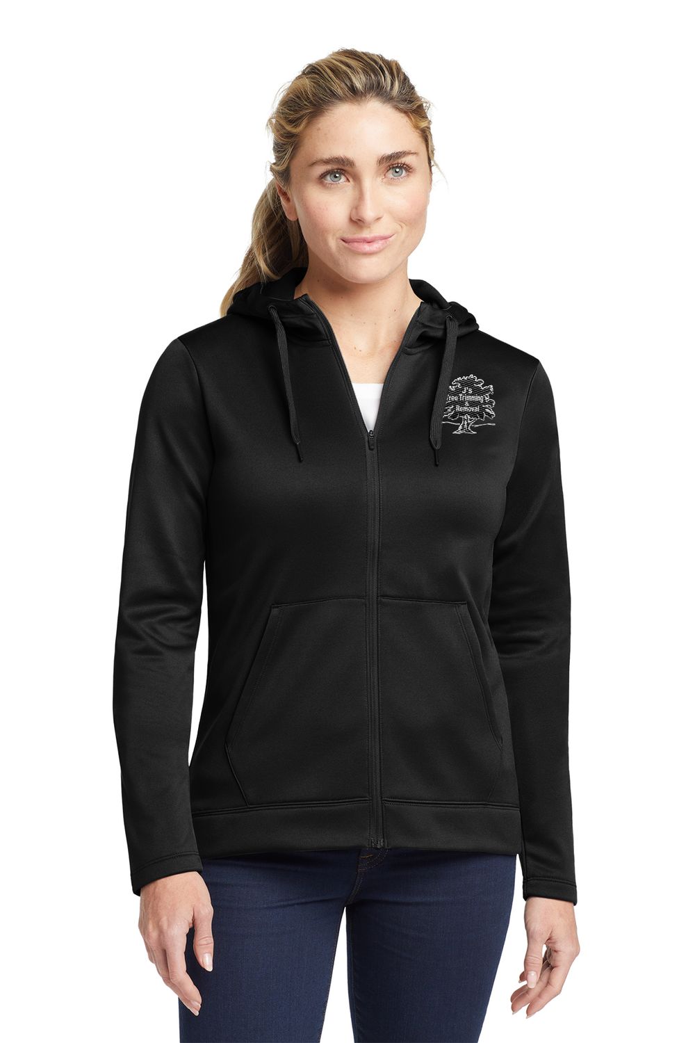 Nike Ladies Therma-FIT Full-Zip Fleece Hoodie- Black or Game Royal