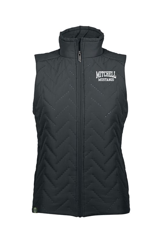 NEW Ladies Repreve Eco Vest - Black/Dk Grey/White/Navy