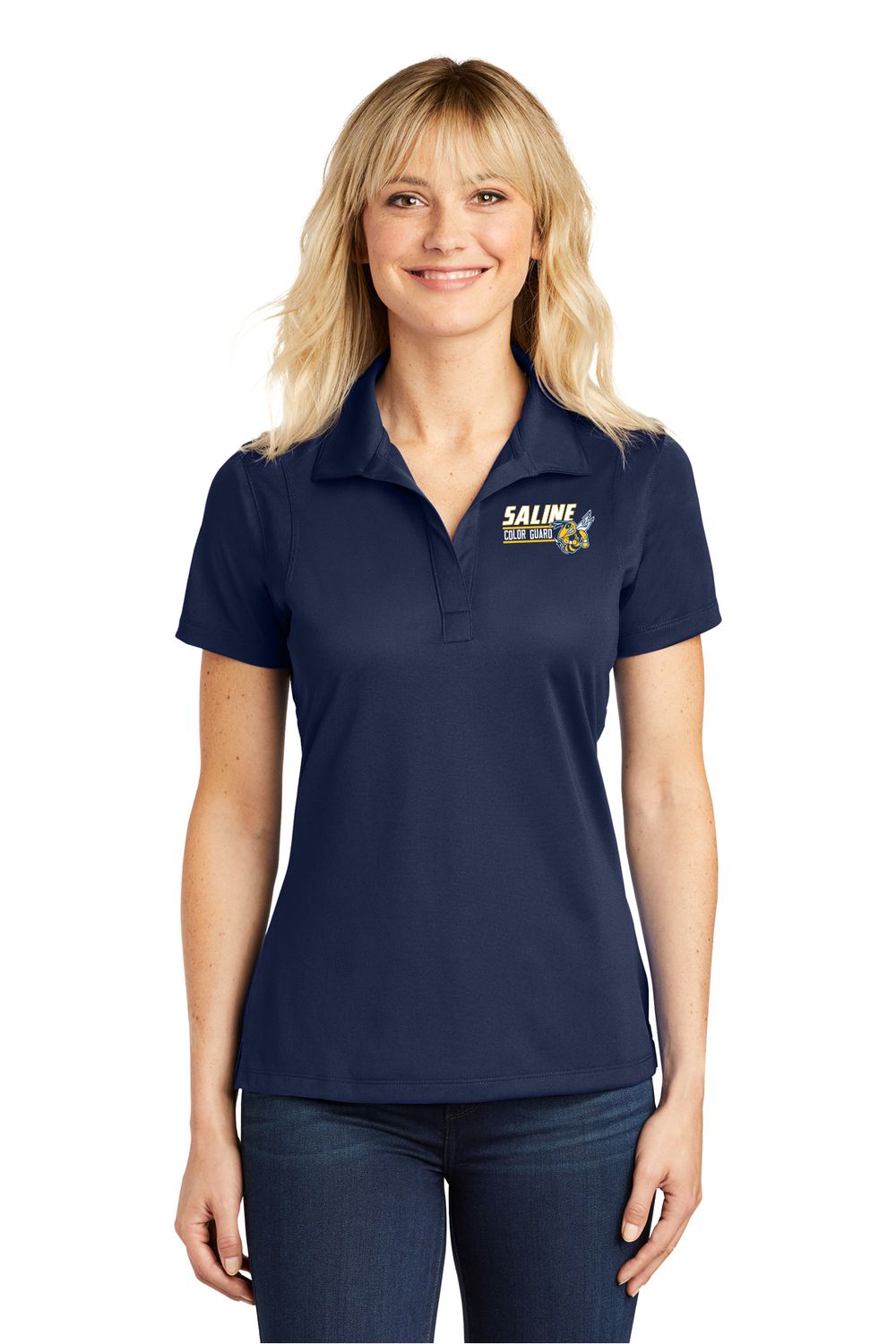 Ladies Micropique Performance Polo - Navy, Grey, White
