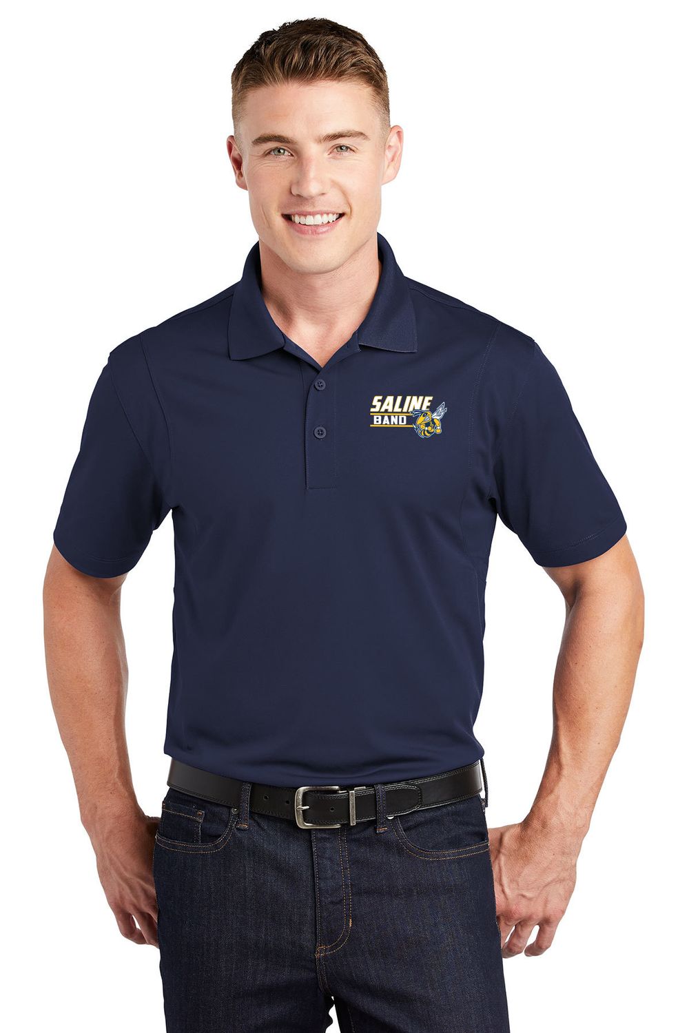Men's Short Sleeve Polo - Navy, Grey, White