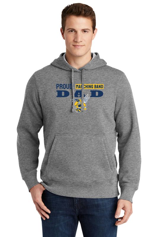 *Supporter* Adult Pullover Hooded Sweatshirt- Navy, Grey