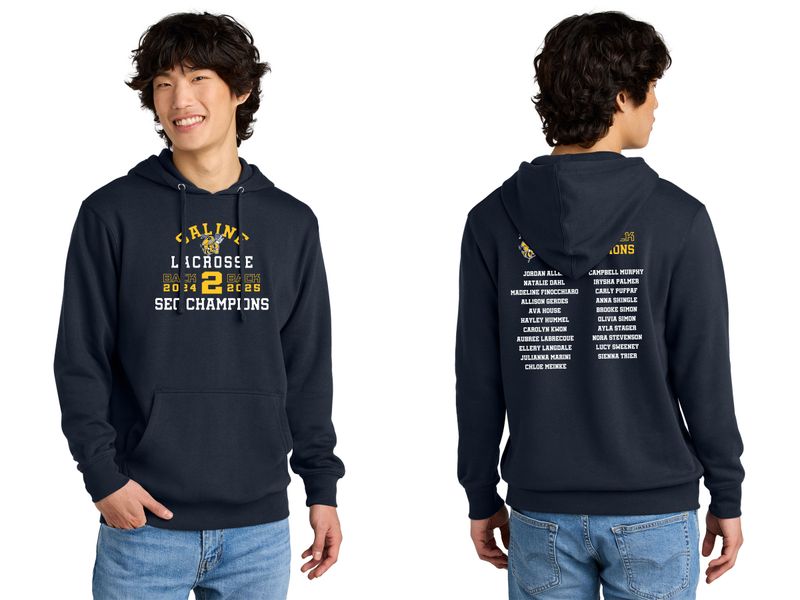 Championship Sweatshirt: Adult & Youth District Fleece Hoodie-Navy
