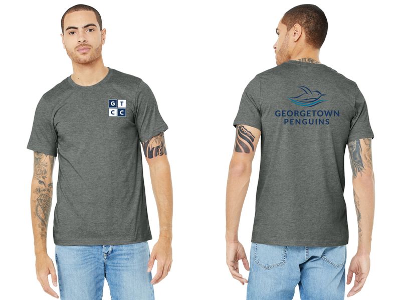 Adult Soft Cotton T-Shirt - Heathered Grey, Heathered Ice Blue, Navy, White