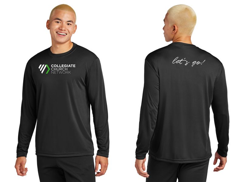 Adult Long Sleeve Performance- Black, White, Concrete Grey