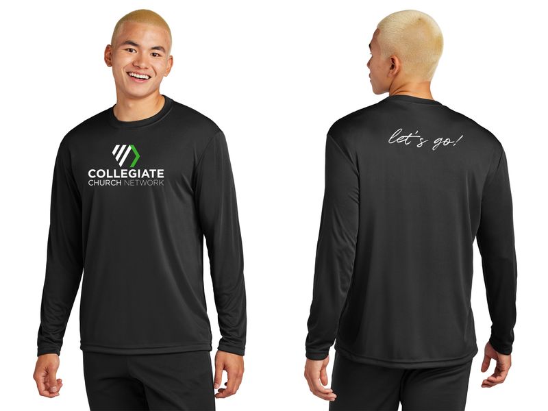 Adult Long Sleeve Performance- Black, White, Concrete Grey