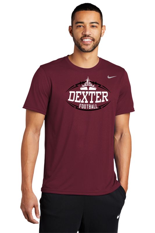 (OPTIONAL NIKE PLAYER PACK ITEM) Nike Performance Short Sleeve Tee (Youth Sizes Available) - Maroon