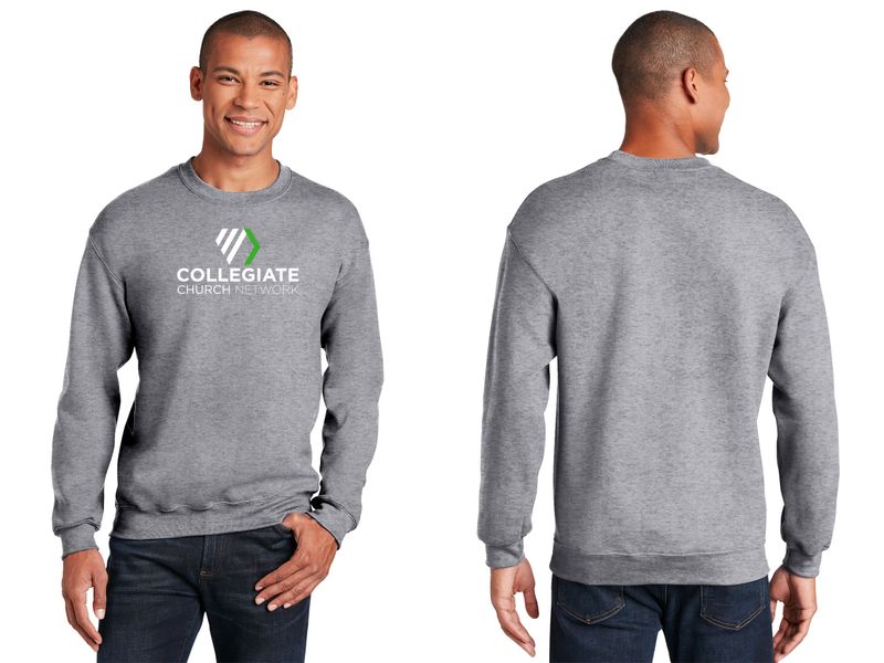 Adult Heavy Blend Crewneck Sweatshirt- Black, Sport Grey, White