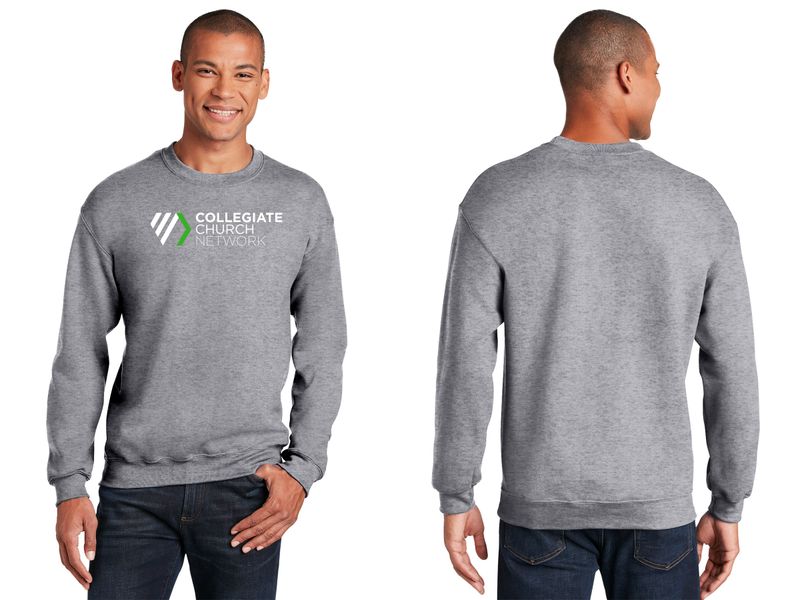 Adult Heavy Blend Crewneck Sweatshirt- Black, Sport Grey, White