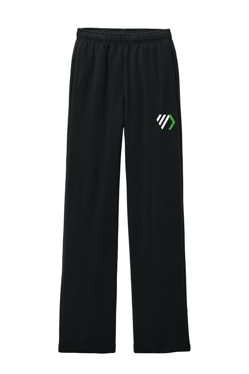 Bella+Canvas Unisex Sponge Fleece Straight Leg Sweatpant- Athletic Heather, Black