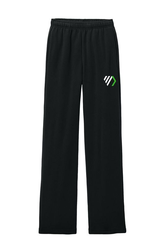 Bella+Canvas Unisex Sponge Fleece Straight Leg Sweatpant- Athletic Heather, Black