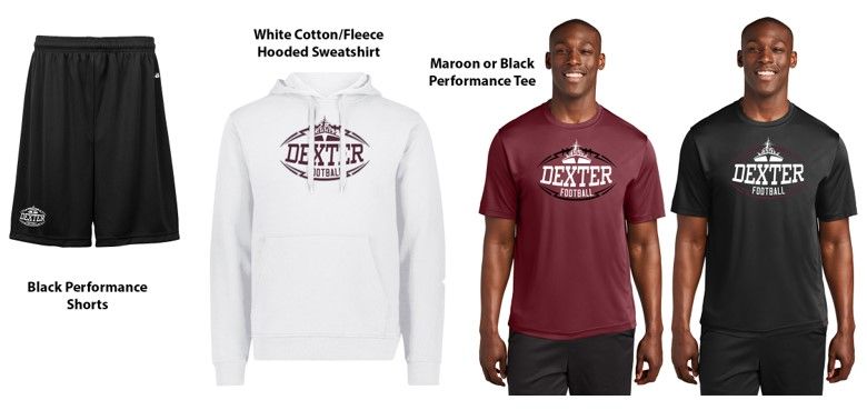PLAYER PACK - Includes Cotton Hood in White with Name, Performance Shorts, & Performance T-Shirt in Black or Maroon (Youth Sizes Available) PLAYER PACK - Includes Cotton Hood in White with Name, Performance Shorts, & Performance T-Shirt in Black or Maroon (Youth Sizes Available)