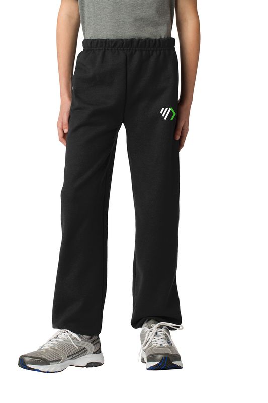 Youth Heavy Blend Sweatpants- Black, Sport Grey