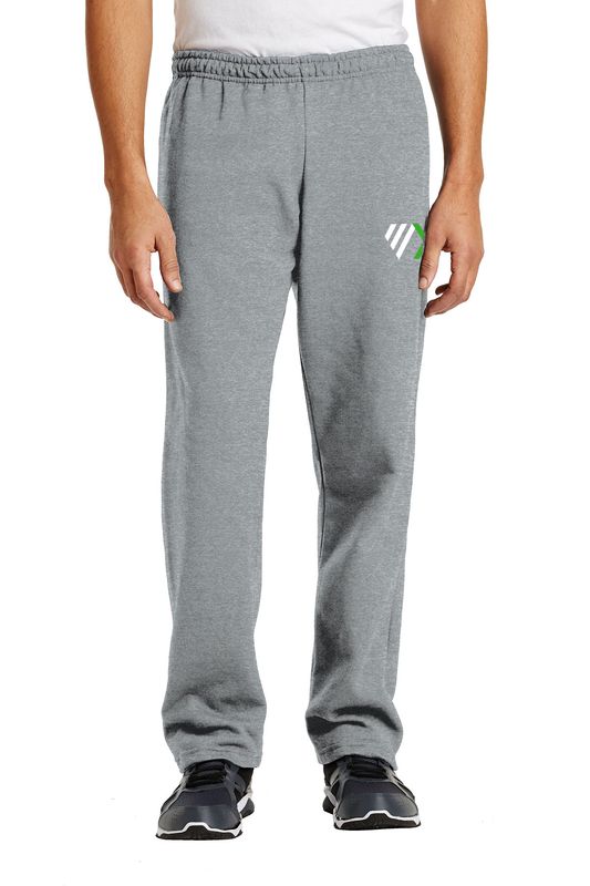 Unisex Heavy Blend Open End Sweatpants- Black, Sport Grey