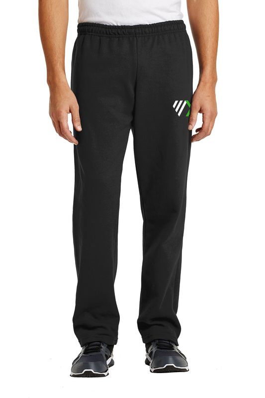 Unisex Heavy Blend Open End Sweatpants- Black, Sport Grey