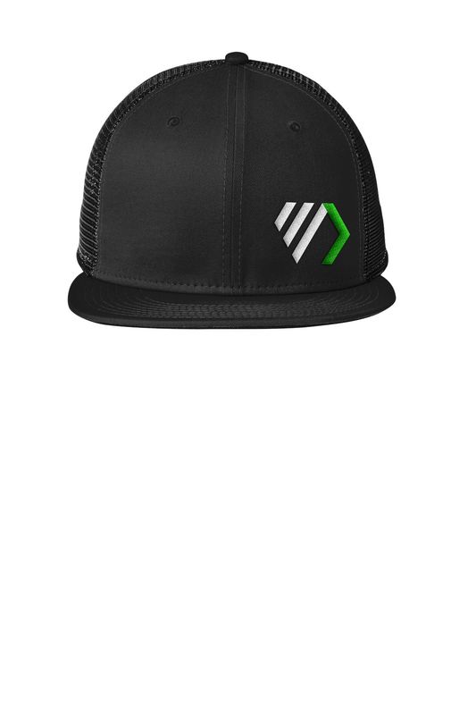 New Era Standard Fit Snapback Trucker Cap- Black, Grey