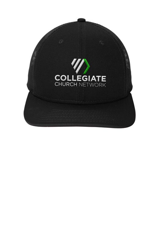 New Era Snapback Low Profile Trucker Cap- Black, Heather Graphite, Grey