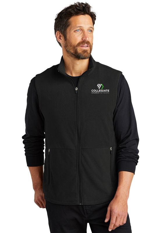 Port Authority Accord Microfleece Vest- Black, Grey