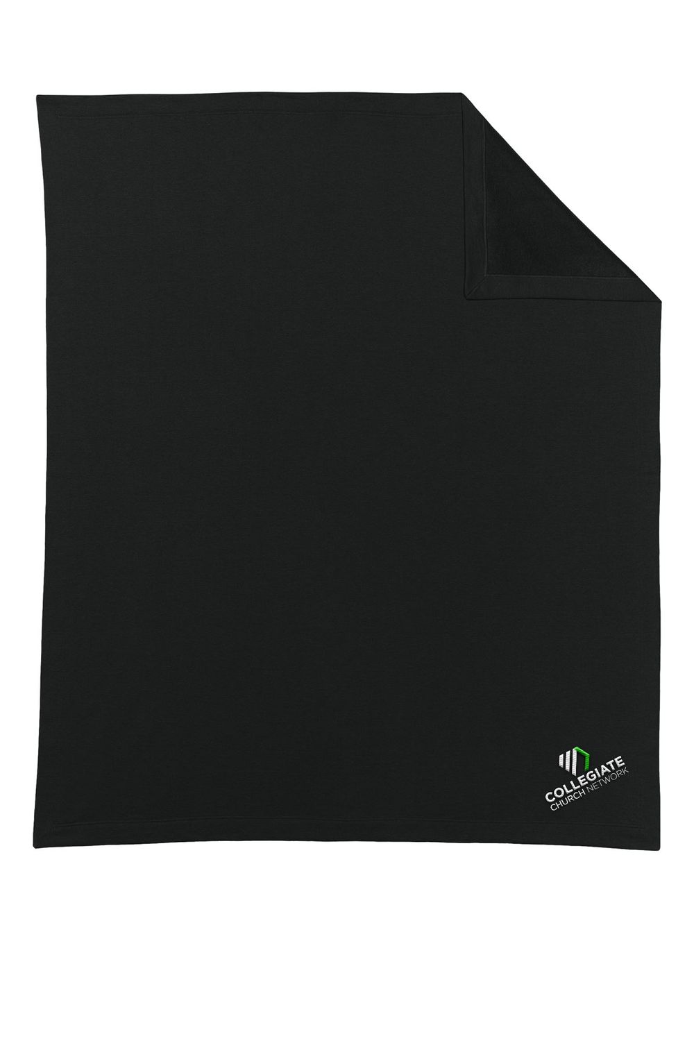 Gildan Heavy Blend Fleece Stadium Blanket- Black, Sand