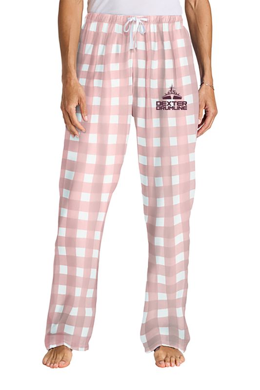 Women’s Flannel Plaid Pant-Black, Black/White, Light Pink/White
