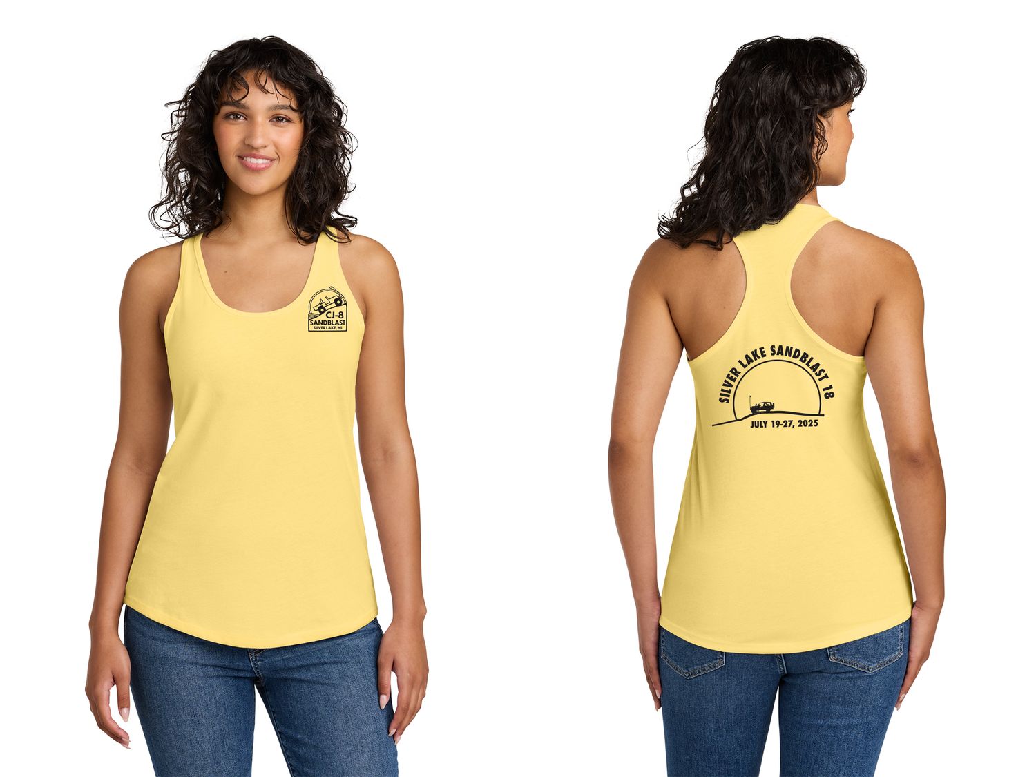 2025 Next Level Ladies' Ideal Racerback Tank-Yellow