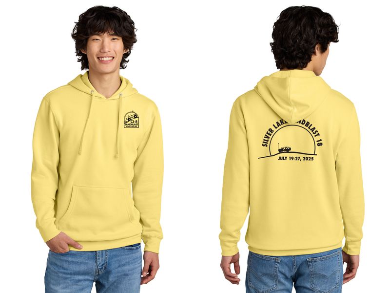 Unisex District Fleece Hoodie-Yellow