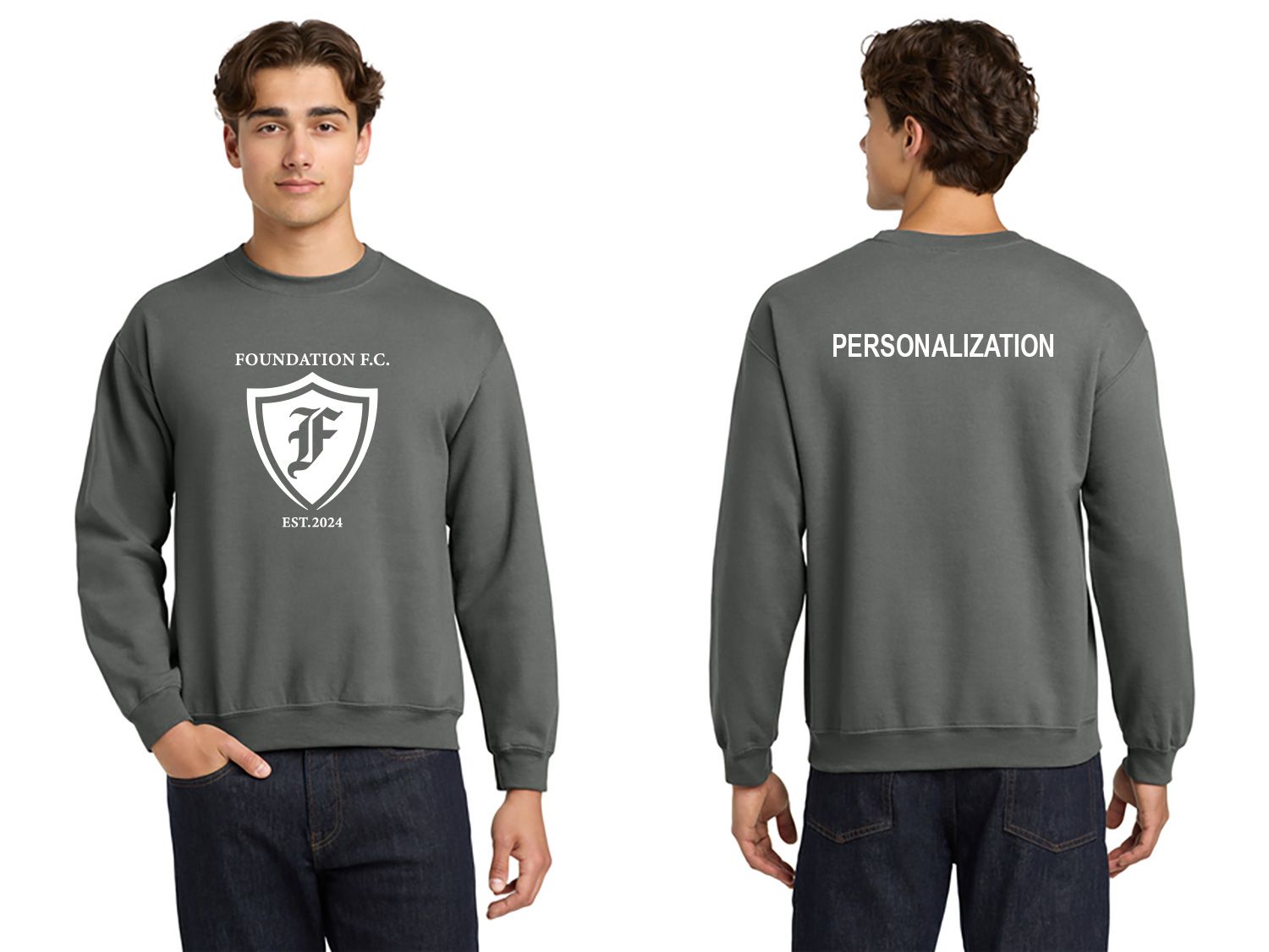 NEW Adult Heavy Blend Crewneck Sweatshirt- Black, Charcoal, Sport Grey, Maroon