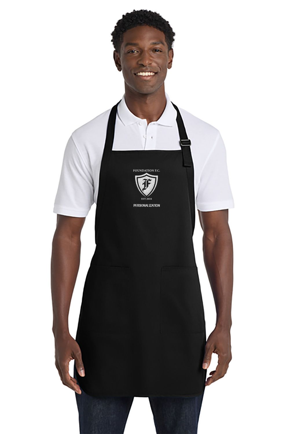 NEW PA Full Length Apron with Pockets- Black, Maroon