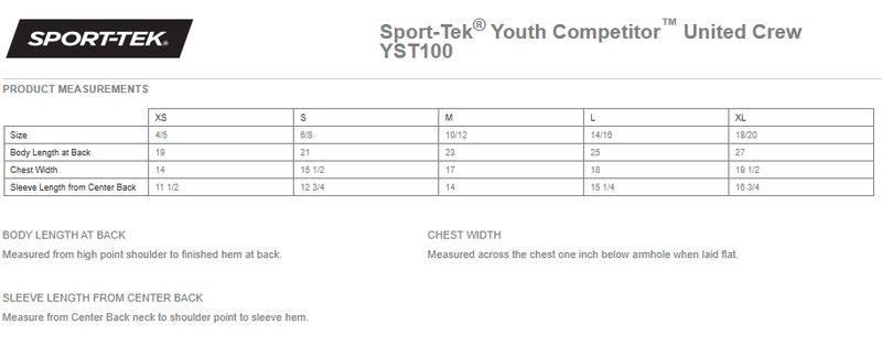 Sport-Tek Youth Competitor United Crew- Maroon