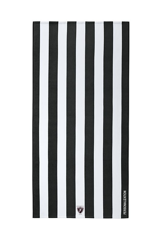 NEW Cabana Stripe Beach Towel - Black, Graphite