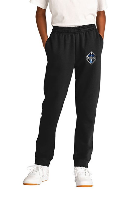 Port & Company Youth Core Fleece Jogger- Black, Grey