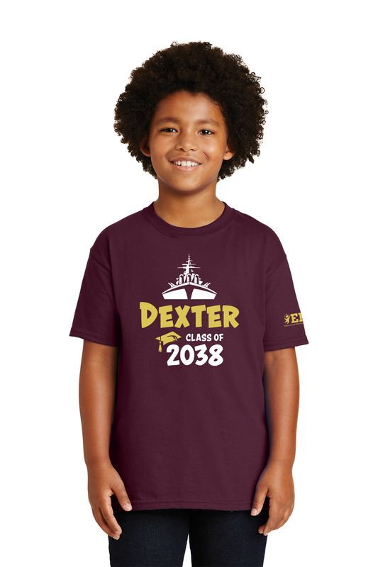 2038 KIT- Includes Maroon Youth Cotton Short Sleeve Tee, Yard Sign, Magnet