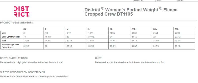 Women’s Perfect Weigh Fleece Cropped Crew- Black