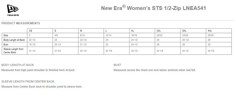 New Era Ladies 1/2-Zip (With Pocket)- Black, White, Graphite