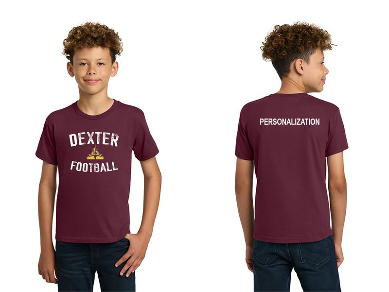 Youth Soft Cotton Tee- Black, Maroon