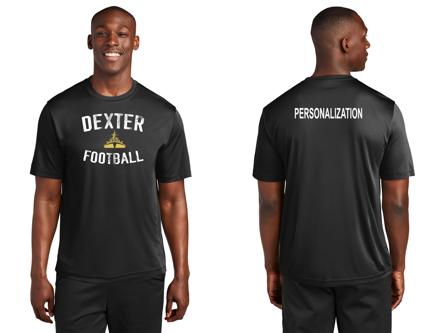 Short Sleeve Performance T- Black, Maroon