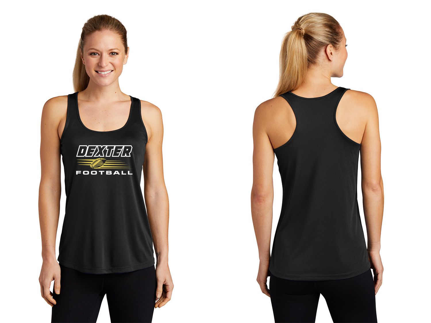 Sport-Tek Ladies Performance Racerback Tank-Black