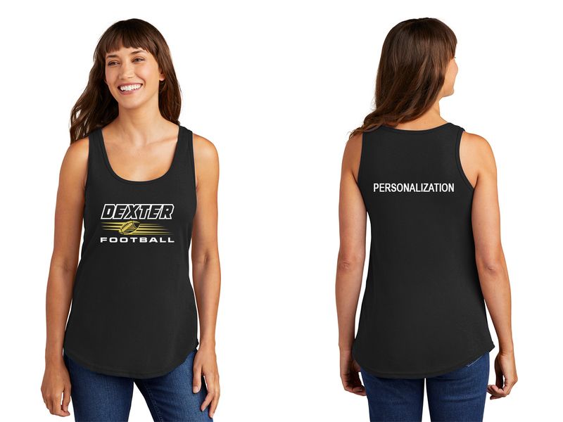 Ladie's Core Cotton Tank Top- Black
