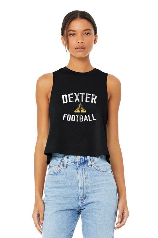 BELLA+CANVAS Women’s Racerback Cropped Tank- Black