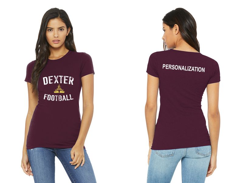 Ladies Bella & Canvas Slim Fit Tee - Black, Maroon