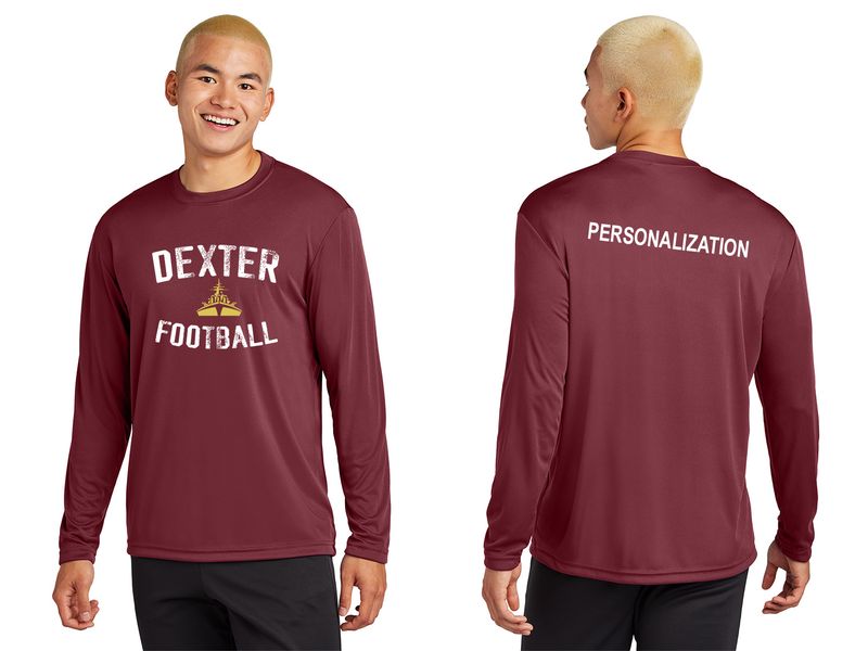 Long Sleeve Perfomance T - Black or Maroon