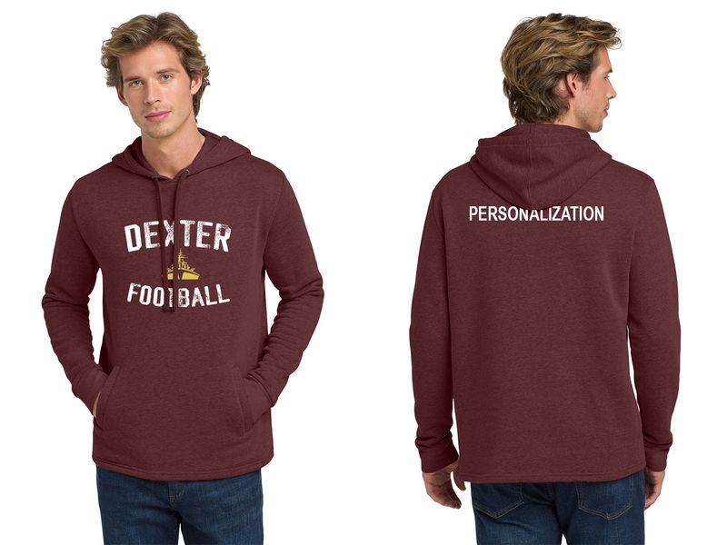 Next Level Unisex Pullover Hoodie-Heather Maroon, Heather Black